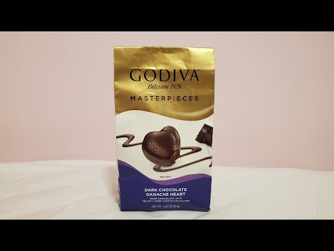 Godiva - Dark Chocolate 🍫 Ganache Heart ❤️  Review! "MASTERPIECES"
