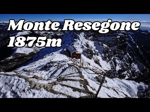Winter ascent of Mount Resegone and the Azzoni Refuge from the Olino Pass