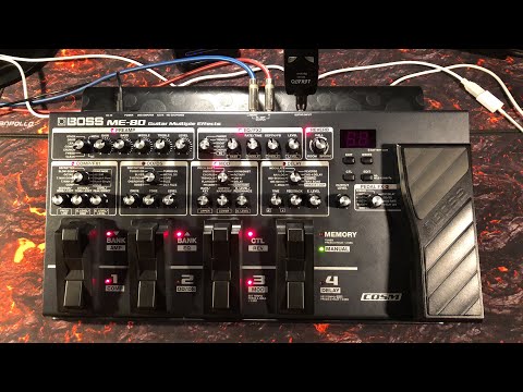 BOSS ME-80 Guitar Multiple Effects Pedal - Tutorial - Brilliant & Easy To Use