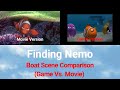 Finding Nemo 2003 Boat Scene Comparison Game Vs Movie
