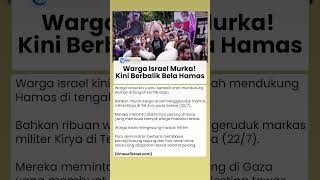 Warga Israel Murka! Kini Berbalik Bela Hamas dan Geruduk Markas IDF Gegara Pembantaian di Gaza