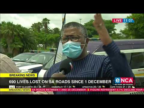 Road Safety 690 lives lost since on SA roads since 1 December