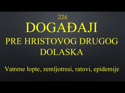 226 DOGAĐAJI PRE DRUGOG HRISTOVOG DOLASKA - Vatrene lopte uništavaju gradove, zemljotresi, sukobi ..