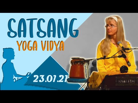 Satsang + Meditation, Mantra und Kirtan mit Sybille - Yoga Vidya Ashram Live 7:00 - 23.01.2021