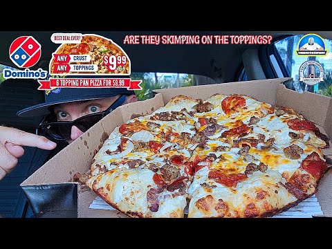 Domino's® $9.99 Any Toppings Any Size Pizza! 🍕 | Are They Skimping On The Toppings? | theendorsement