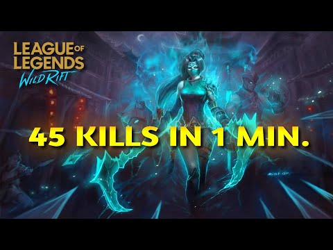 45 kills in 1 minute | Akali the perfect Assassin | Wild Rift | AvnStarkYT