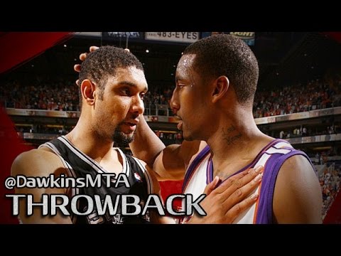Tim Duncan vs Amare Stoudemire NASTY Duel in 2005 WCF G5 - TD With 31, Amare With 42 Pts!