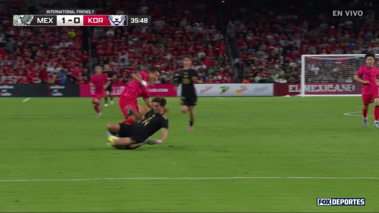 🟨 YELLOW CARD Marcel Ruiz | Mexico 1-0 South Korea | International Friendly 2025