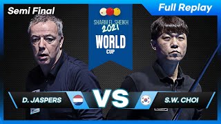 Semi Final - Dick JASPERS vs Sung Won CHOI (Sharm El Sheikh World Cup 3-Cushion 2021)