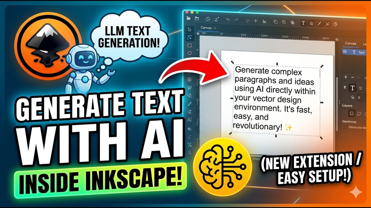 Generate Text with an LLM Directly Inside Inkscape (New Extension/Easy setup)