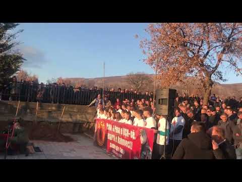 Ceremonia e varrimit të profesor Sabahajdin Cena