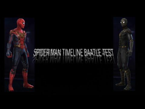 SPIDERMAN  TIMELINE BATTLE TEST