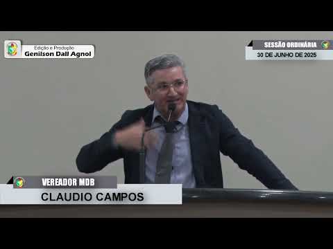 CMBTE - USO DE TRIBUNA PELO VEREADOR CLAUDIO CAMPOS - MDB.