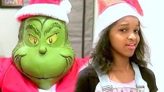Grinch Stole CHRISTMAS! Shasha and Shiloh Fun Video - Onyx Kids