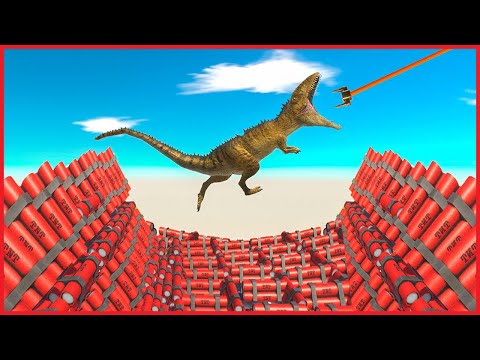CATCH or FALL into HOLE FULL OF TNT - Animal Revolt Battle Simulator
