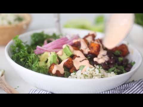 Roasted Sweet Potato Black Bean Bowls