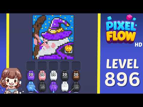 Pixel Flow Level 896 Walkthrough