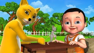 Johny Johny Yes Papa Animal Version - 3D Animation Nursery Rhymes & Songs For Children