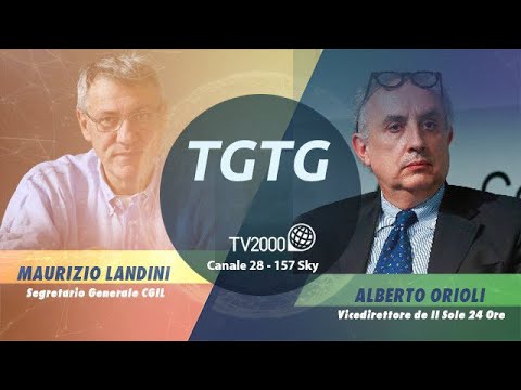 TGTG, 29 aprile 2021 -  Maurizio Landini e Alberto Orioli
