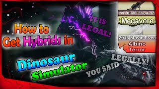 How to Get Megavore and Albino Terror (LEGALLY) in Dinosaur Simulator - Roblox