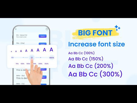 Big font - Increase font size
