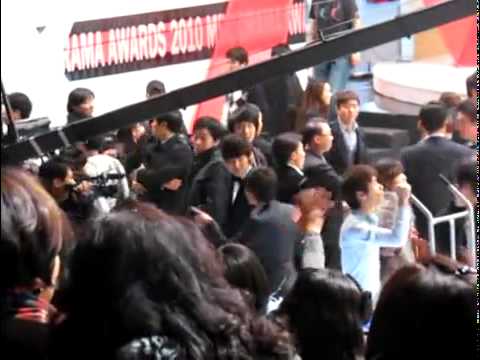 101230 Lee Min Ho @ MBC Drama Awards[ fancam1]