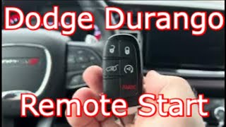 2023 Dodge Durango - How To Remote start