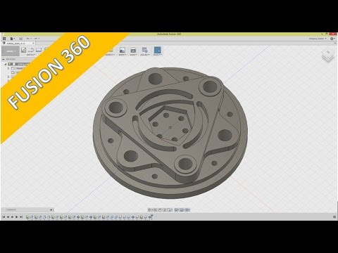 5 4 Fraesplatte Milling plate Autodesk Fusion 360 Training Part Design