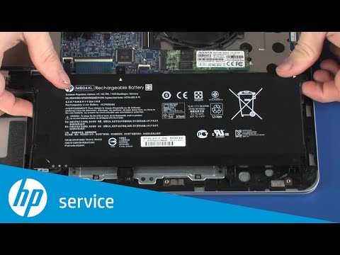 Part of a video titled Replace the Battery | HP ENVY x360 m6 Convertible PC | HP - YouTube