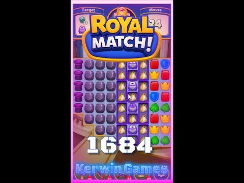 Royal Match Level 1684 - No Boosters Gameplay