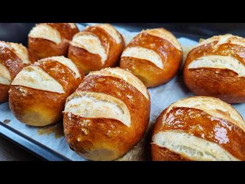 I don't buy bread anymore! The new perfect recipe for pretzel rolls