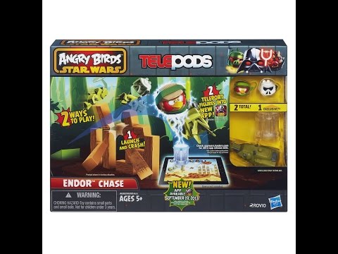 ANGRY BIRDS STAR WARS TELEPODS Endor Chase set Video
