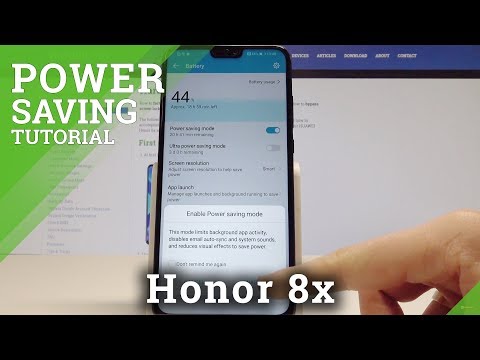 How to Enable Power Saving Mode in Honor 8x - Set Up Ultra Power Saving