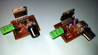 STA540 Stereo & TDA7266M Mono Bridge Amplifiers Using A Common PCB