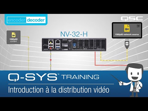 Intro to Q-SYS Video Distribution (Q-SYS Video 101 Training - FRENCH)