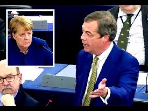 Farage calls on Merkel to apologise over migration debacle; denounces call for EU army