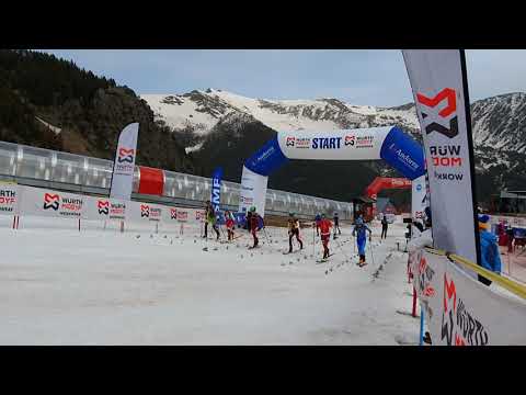 Julian Tritscher beim Sprint der Weltmeisterschaft in Andorra