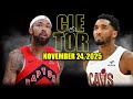 Cleveland Cavaliers Vs Toronto Raptors Full Game Highlights November 24 2025 NBA Season