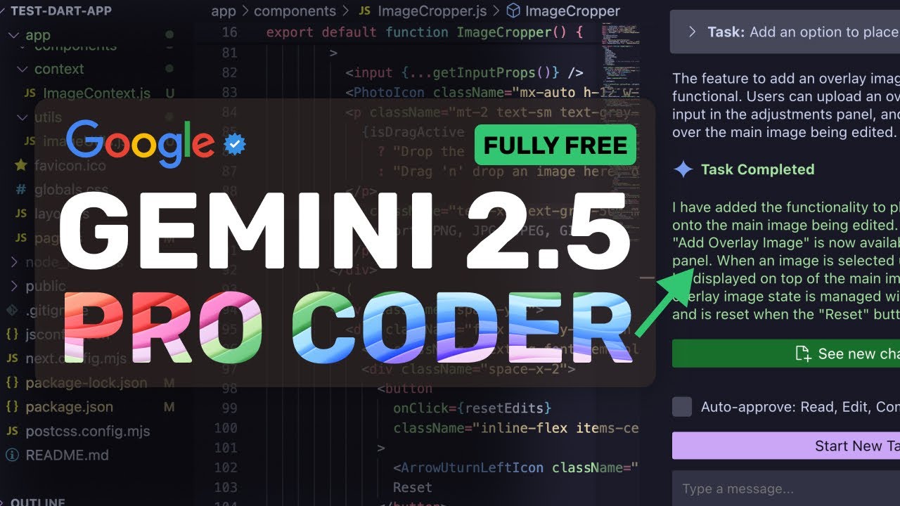 Gemini 2.5 Pro CODER + FREE & No Rate Limit APIs: This NEW Fully FREE AI Coder is INSANE!