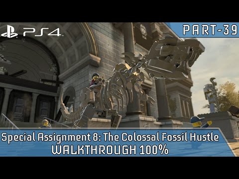 Lego City Undercover PS4 Special Assignment 8: The Colossal Fossil Hustle WALKTHROUGH 100%