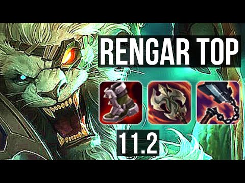 RENGAR vs VIEGO (TOP) | 10/1/9, Godlike, 300+ games | KR Diamond | v11.2