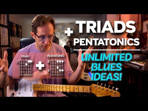 Mixing Triads with Pentatonics gives you endless Blues lead ideas - Guitar Lesson - ML116