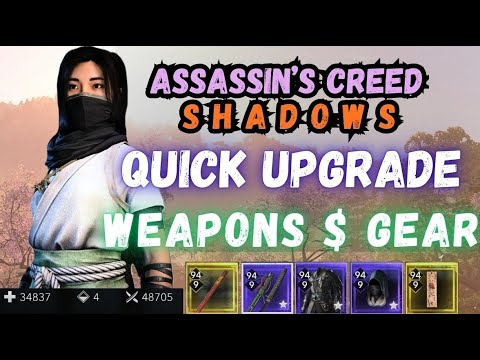 AC Shadows: UNBELIEVABLY QUICK Way to Upgrade Weapons and Gear