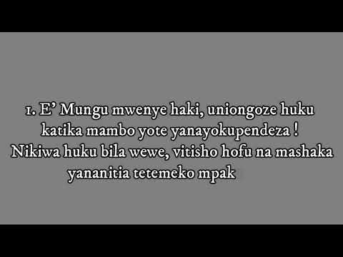 Nyimbo za wokovu  275 : E'Mungu mwenye haki