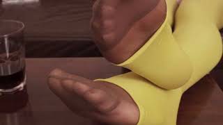 ファッション　光沢パンストコーデ Glossy pantyhose【パンストチャンネル】