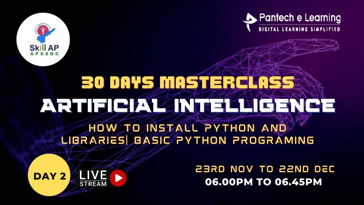 Day - 2 How to install python and libraries| basic python programing