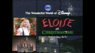 "Eloise at Christmastime" On the Wonderful World of Disney Commercial from 2003