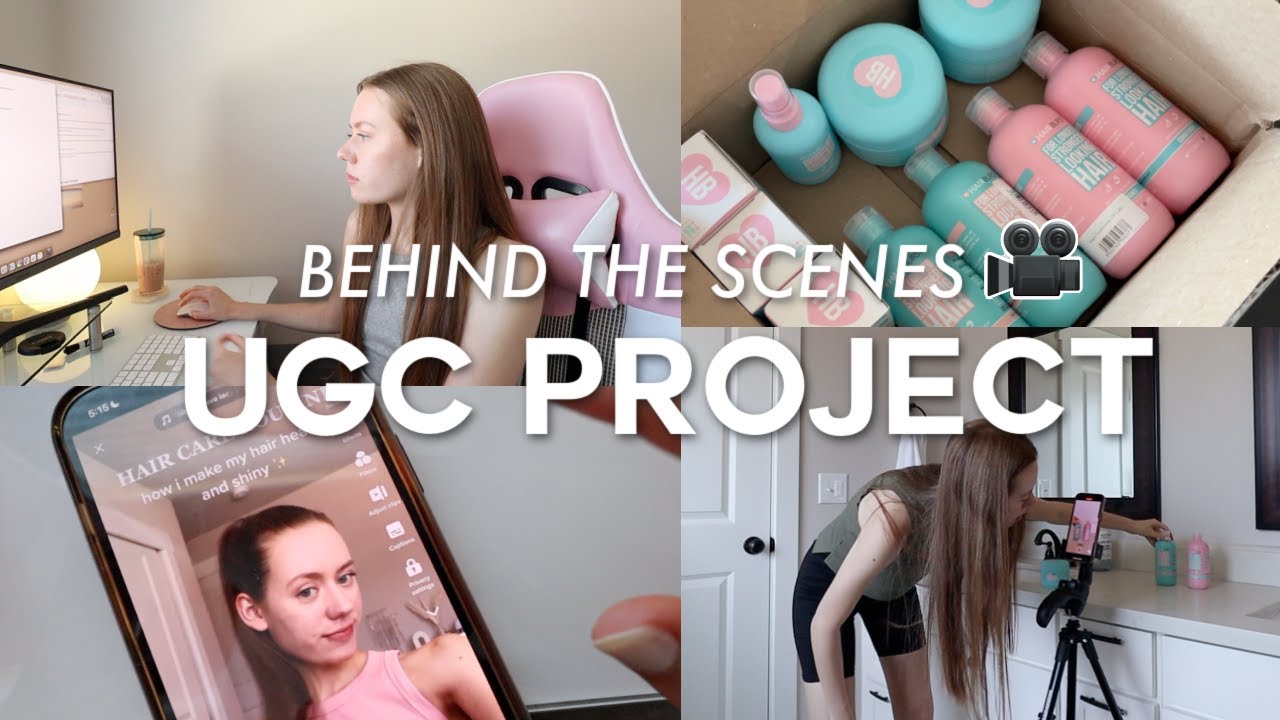 BEHIND THE SCENES of a UGC content creation project  🎬  how i plan, film, and post tiktok content