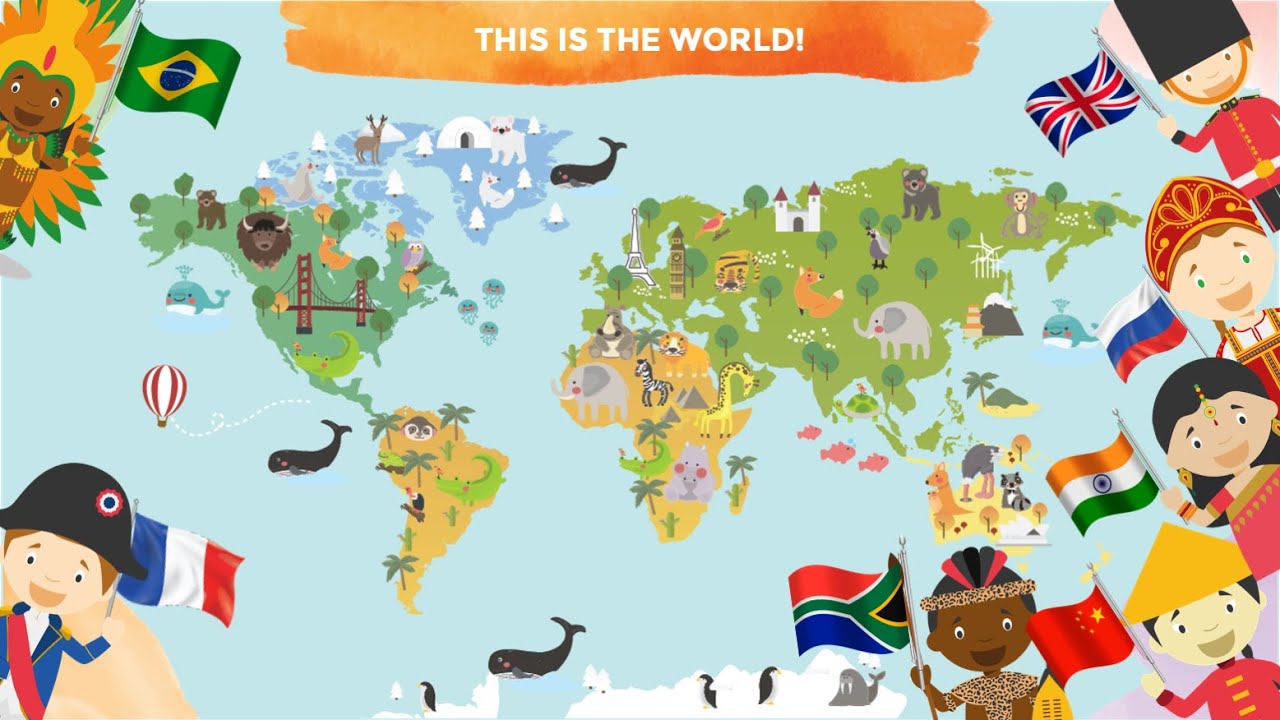 Watch video COUNTRIES of the World for Kids - Learn Continents, Countries Map, Names and Flags Now COUNTRIES of the World for Kids - Learn Continents, Countries Map, Names and Flags