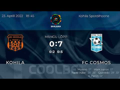 Coolbet saaliliiga poolfinaal: JK Kohila - Tallinna FC Cosmos 0:7 (23.04.2022)